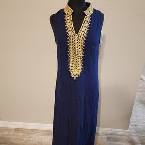 Lilly Pulitzer Jane Maxi Dress Navy, Size 6